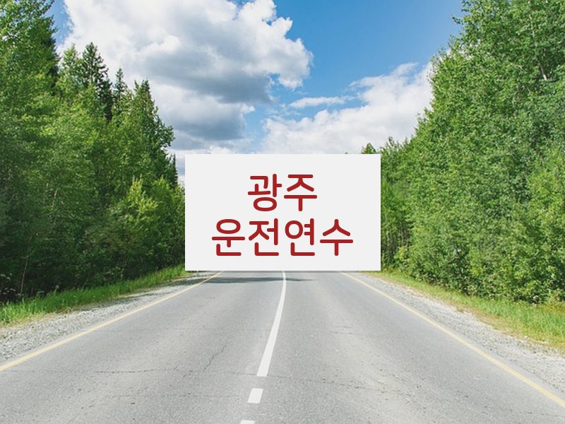 광주운전연수 후기