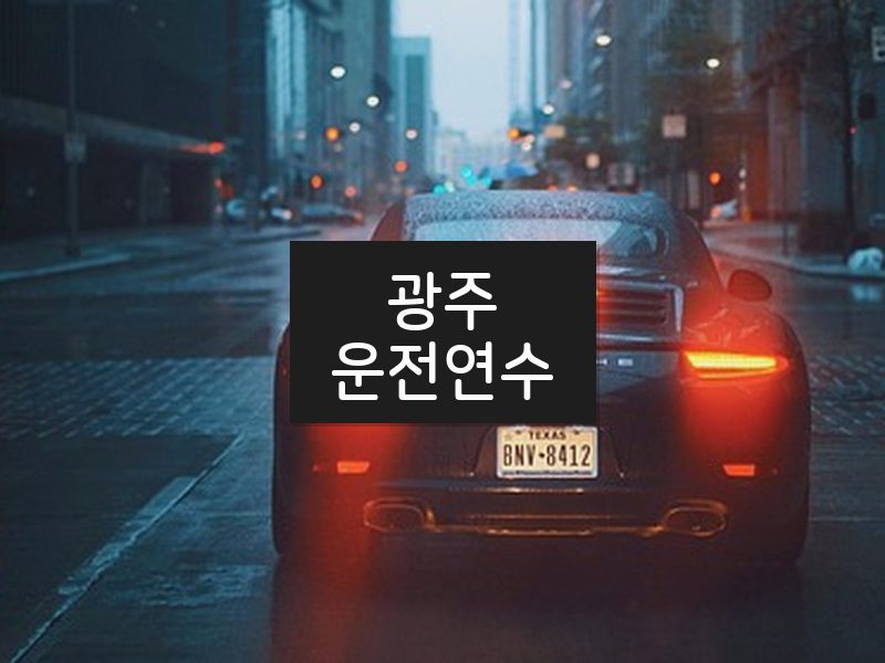 광주운전연수 후기
