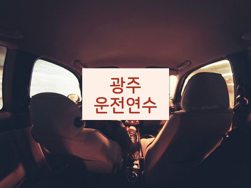 광주운전연수 후기