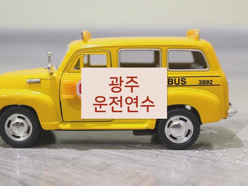 광주운전연수 후기