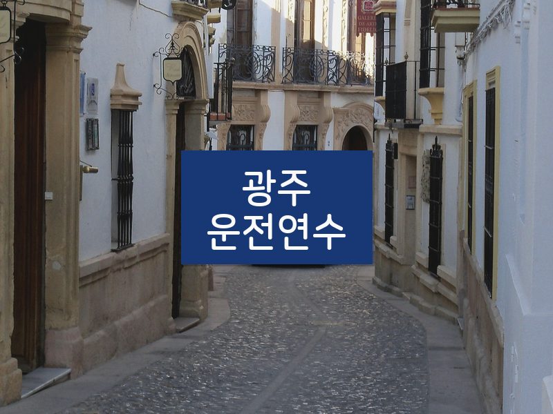 광주운전연수 후기