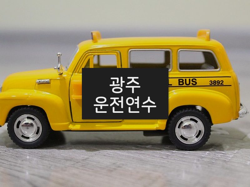 광주운전연수 후기