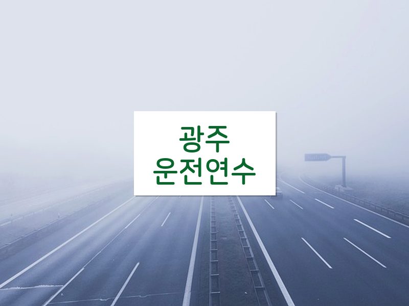 광주운전연수 후기