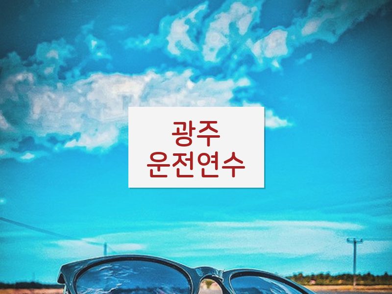 광주운전연수 후기