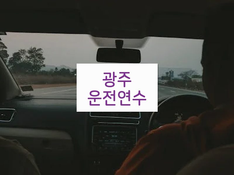 광주운전연수 후기
