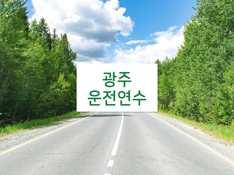 광주운전연수 후기