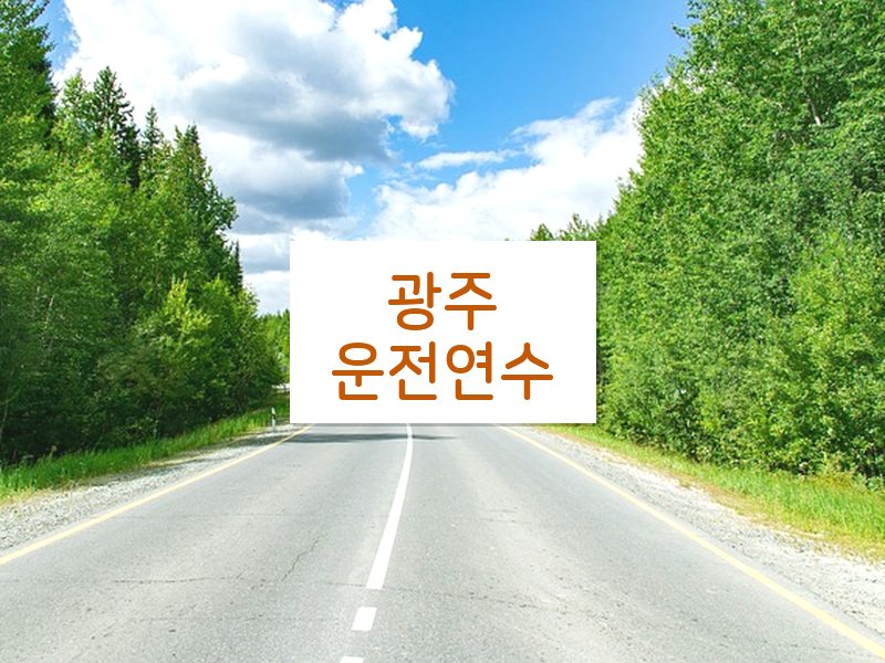 광주운전연수 후기