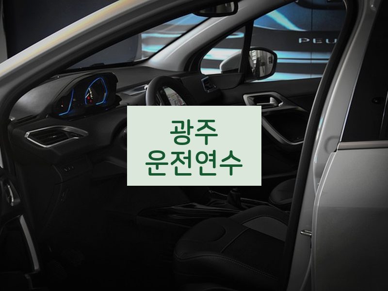 광주운전연수 후기