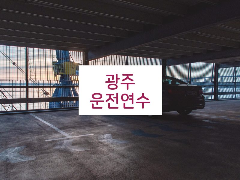 광주운전연수 후기