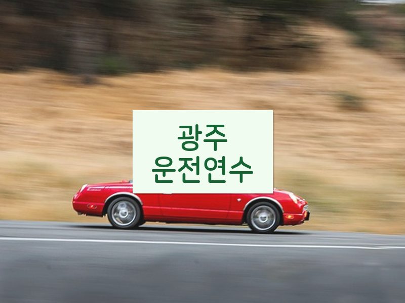 광주운전연수 후기
