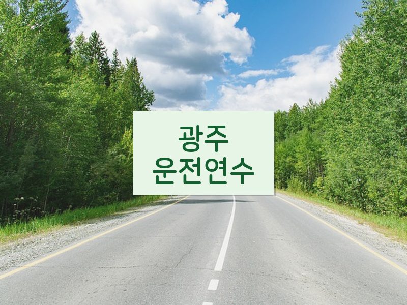 광주운전연수 후기