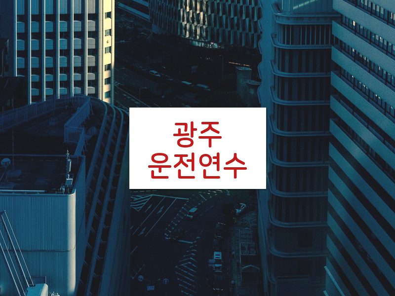 광주운전연수 후기