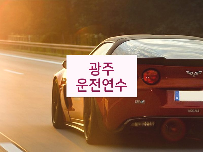 광주운전연수 후기