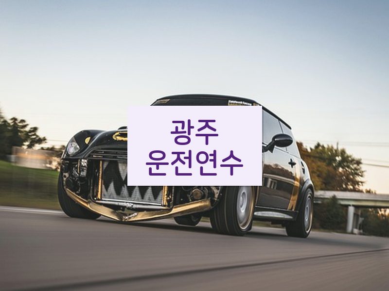 광주운전연수 후기