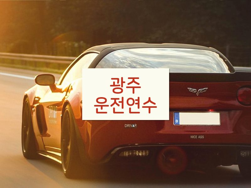 광주운전연수 후기