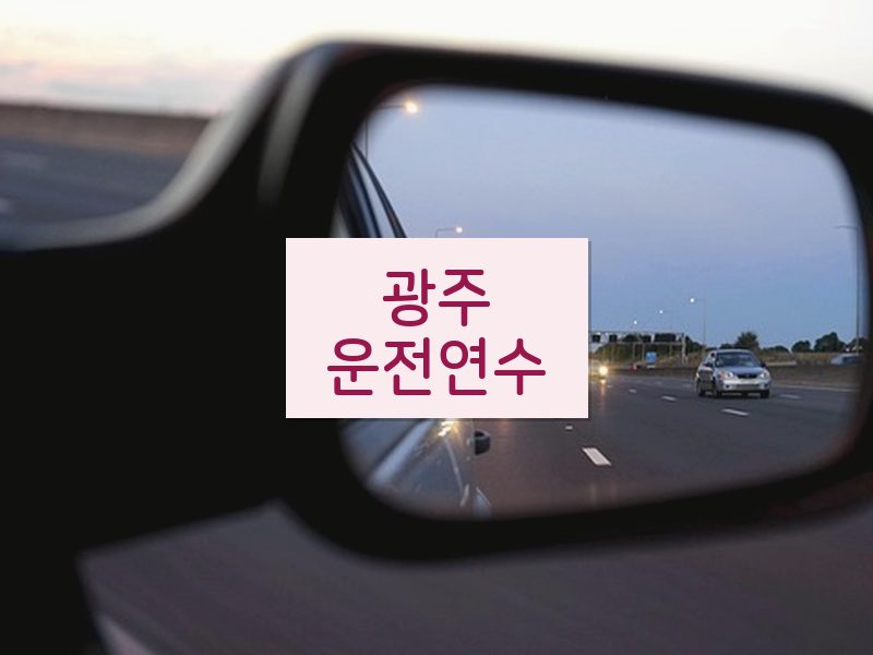 광주운전연수 후기