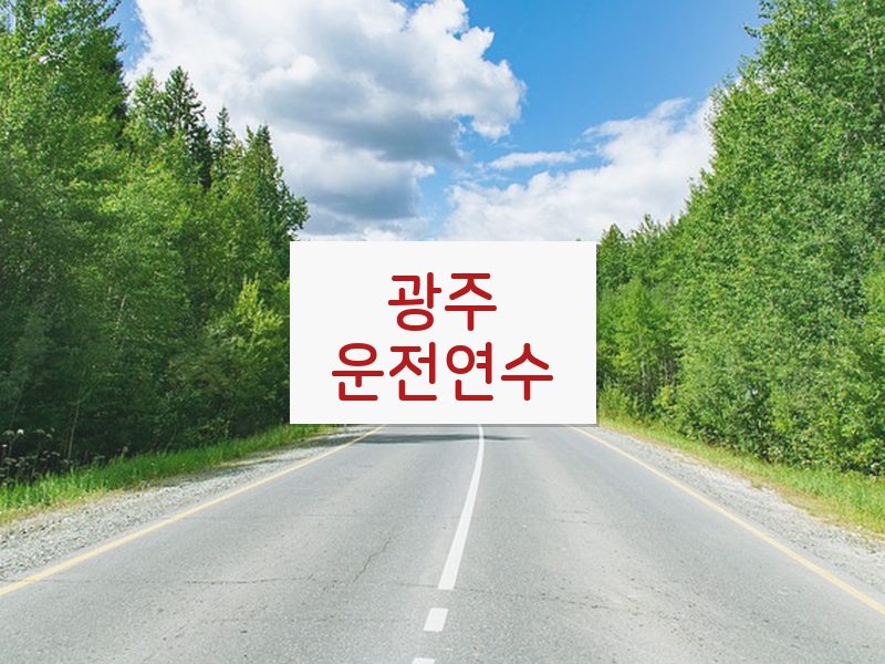 광주운전연수 후기