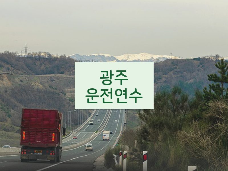 광주운전연수 후기