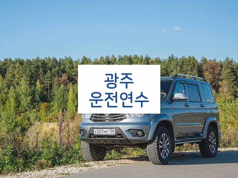 광주운전연수 후기