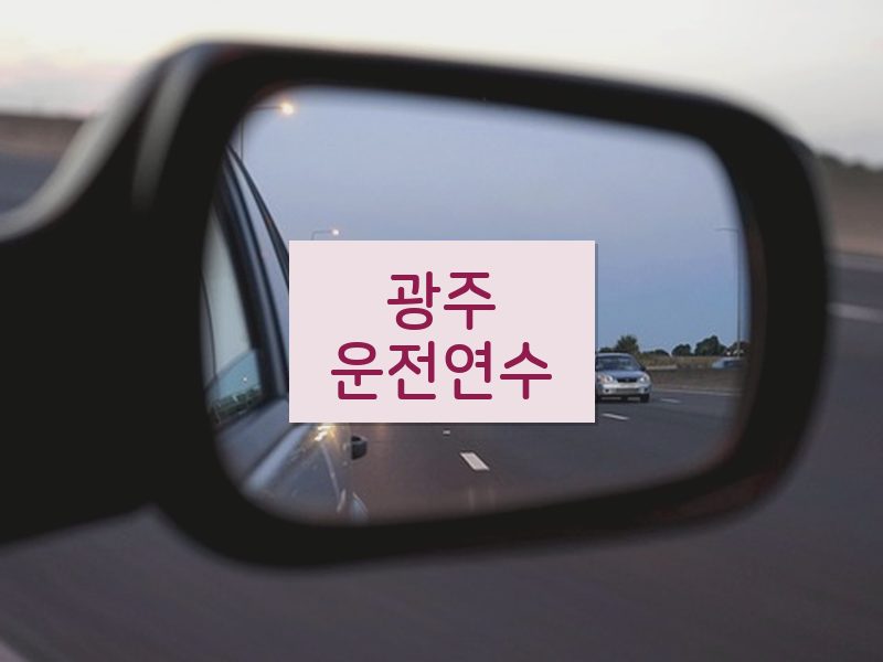 광주운전연수 후기