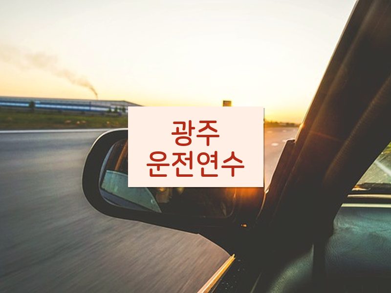 광주운전연수 후기