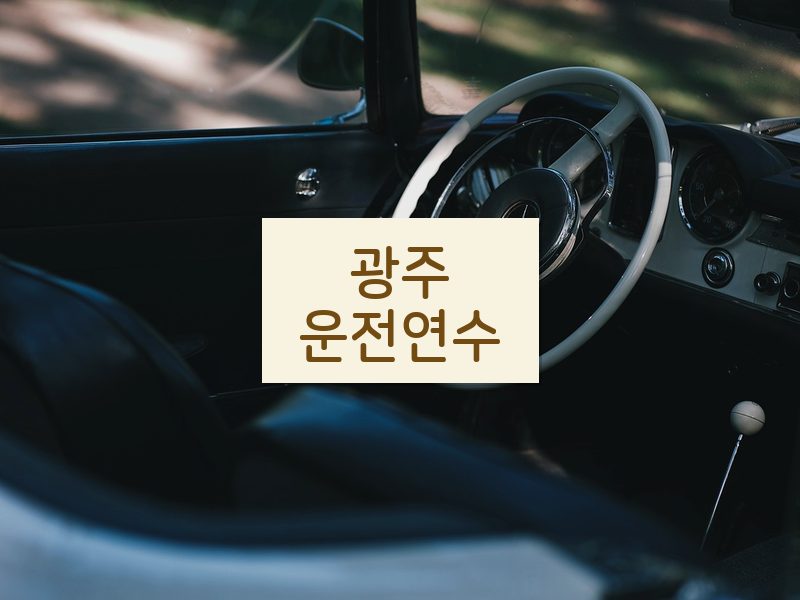 광주운전연수 후기