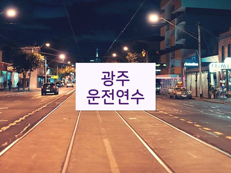 광주운전연수 후기