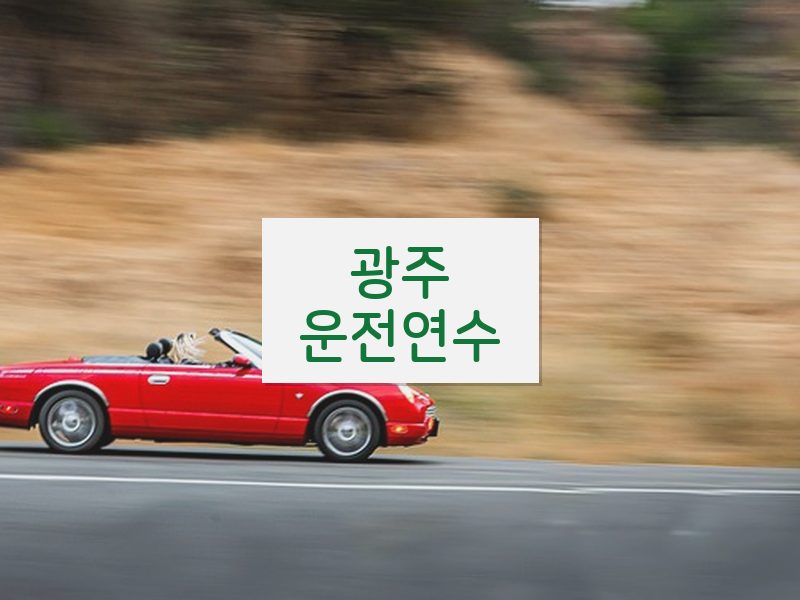 광주운전연수 후기
