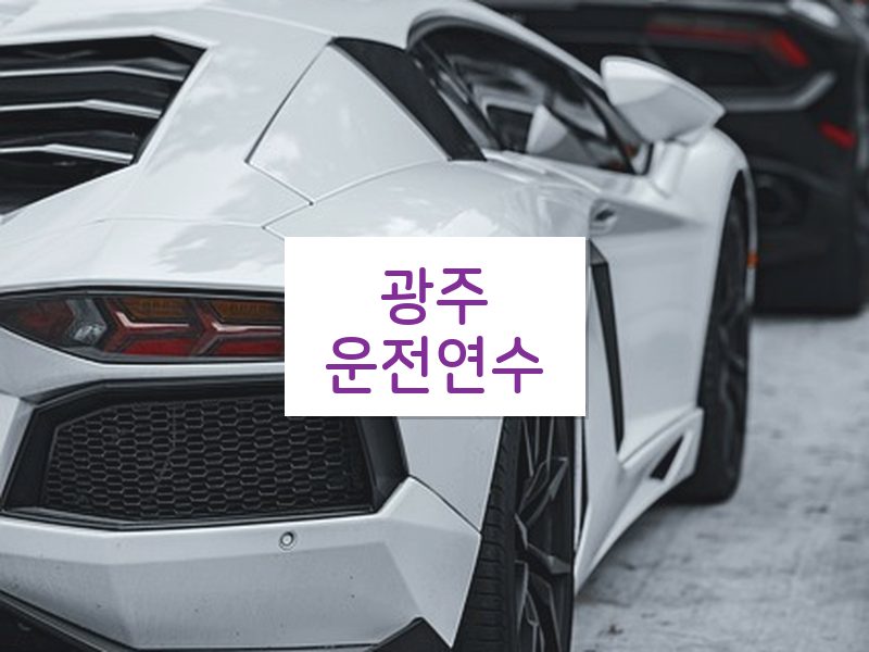 광주운전연수 후기