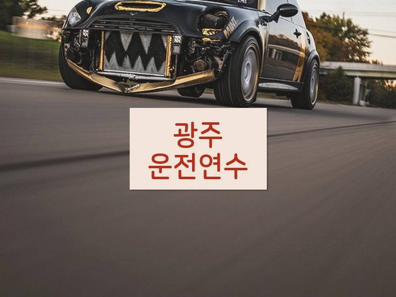 광주운전연수 후기