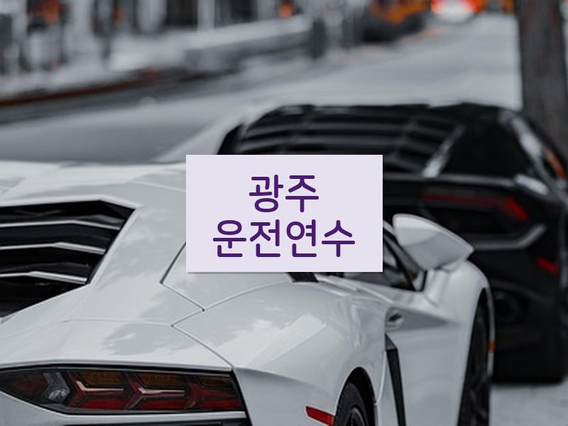 광주운전연수 후기