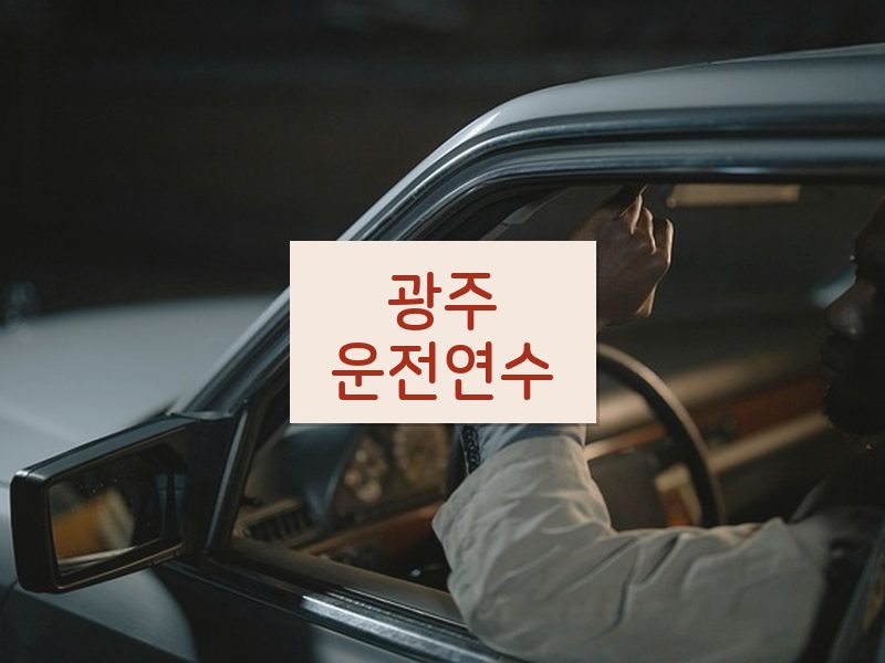 광주운전연수 후기