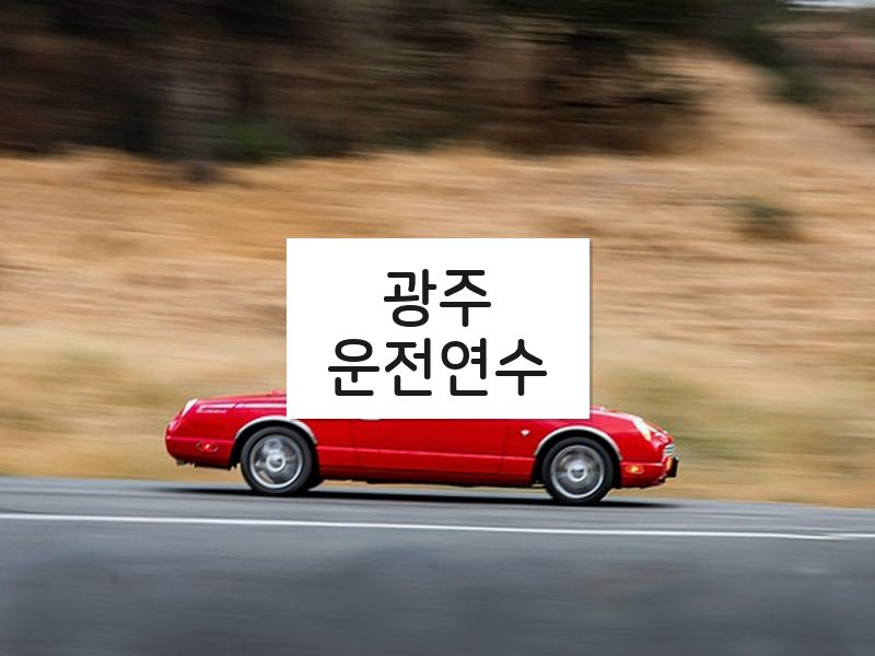 광주운전연수 후기