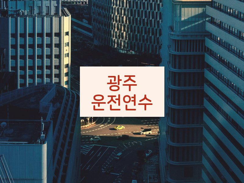 광주운전연수 후기