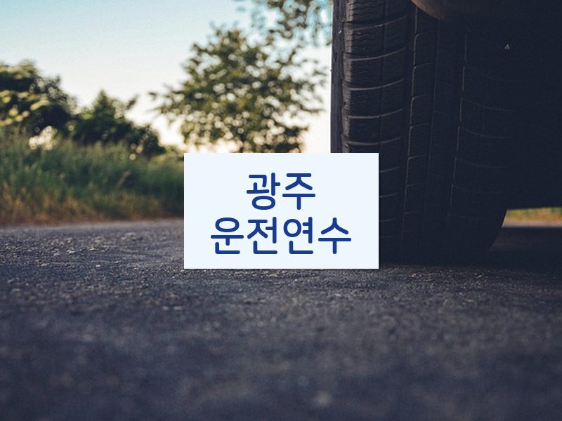 광주운전연수 후기