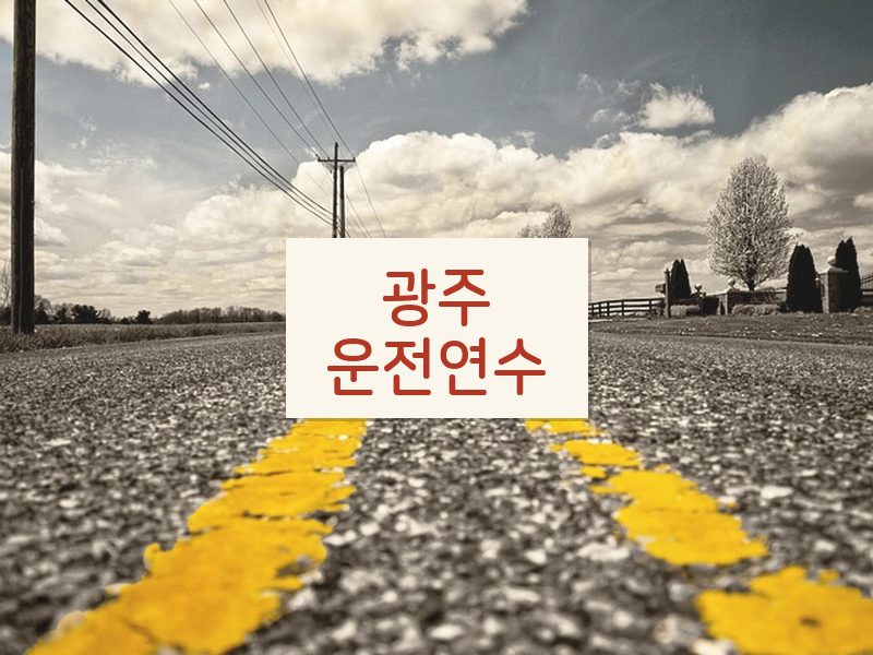 광주운전연수 후기