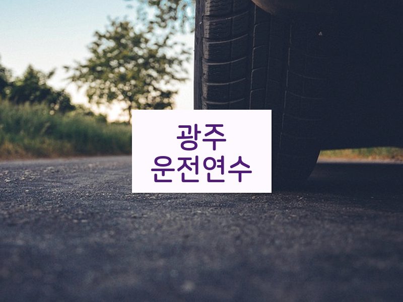 광주운전연수 후기