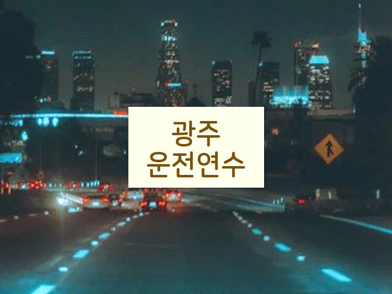 광주운전연수 후기