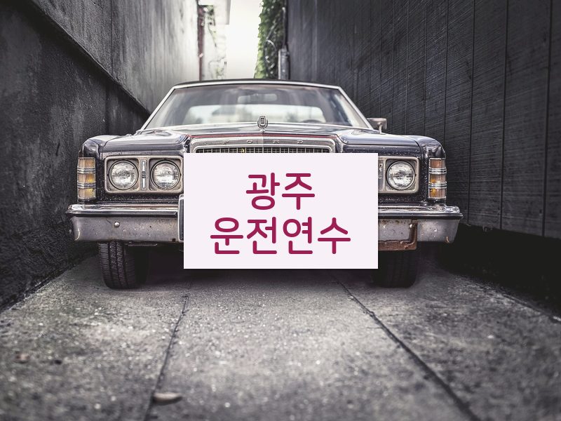 광주운전연수 후기