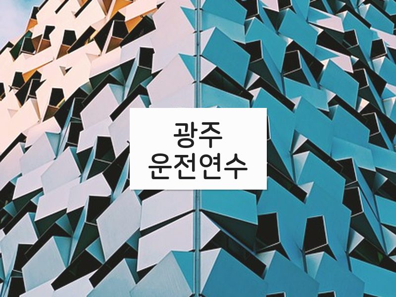 광주운전연수 후기