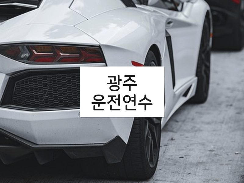 광주운전연수 후기