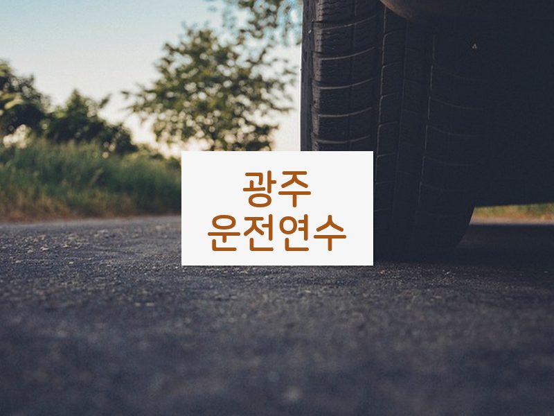 광주운전연수 후기