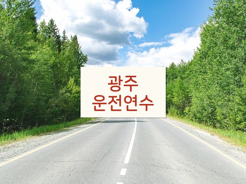 광주운전연수 후기