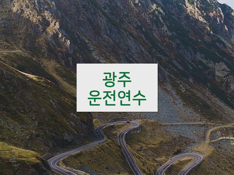 광주운전연수 후기