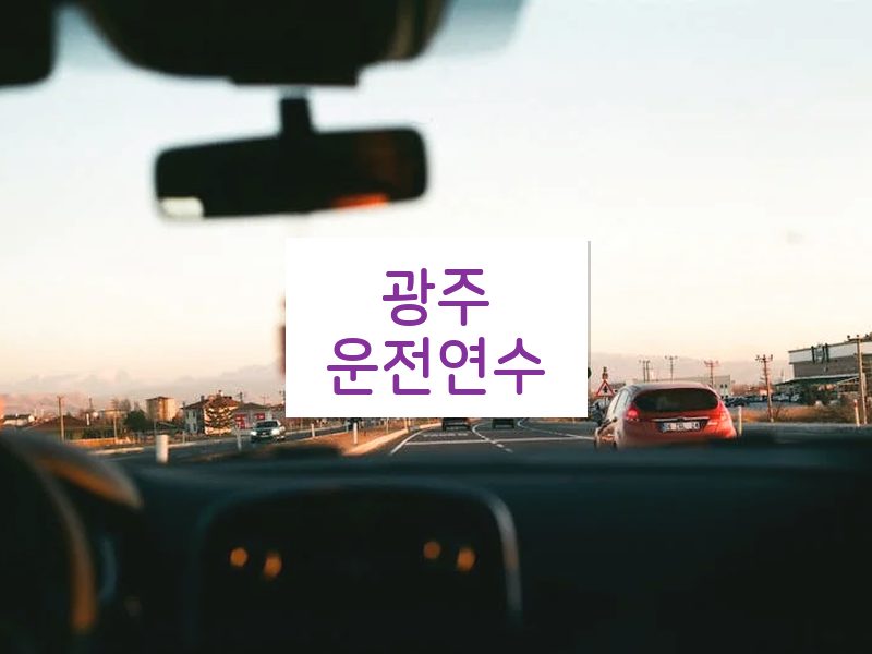 광주운전연수 후기