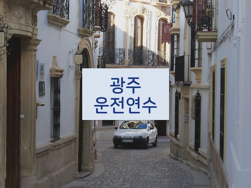 광주운전연수 후기