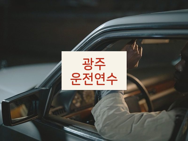광주운전연수 후기