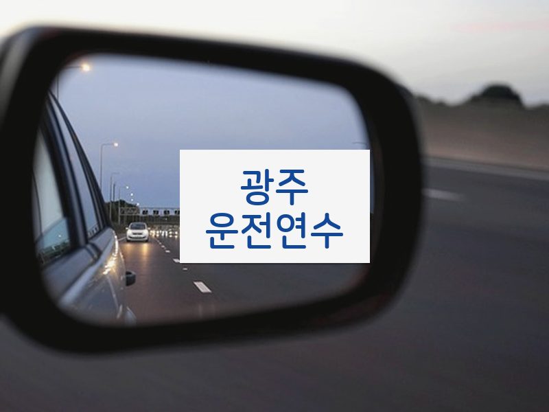 광주운전연수 후기