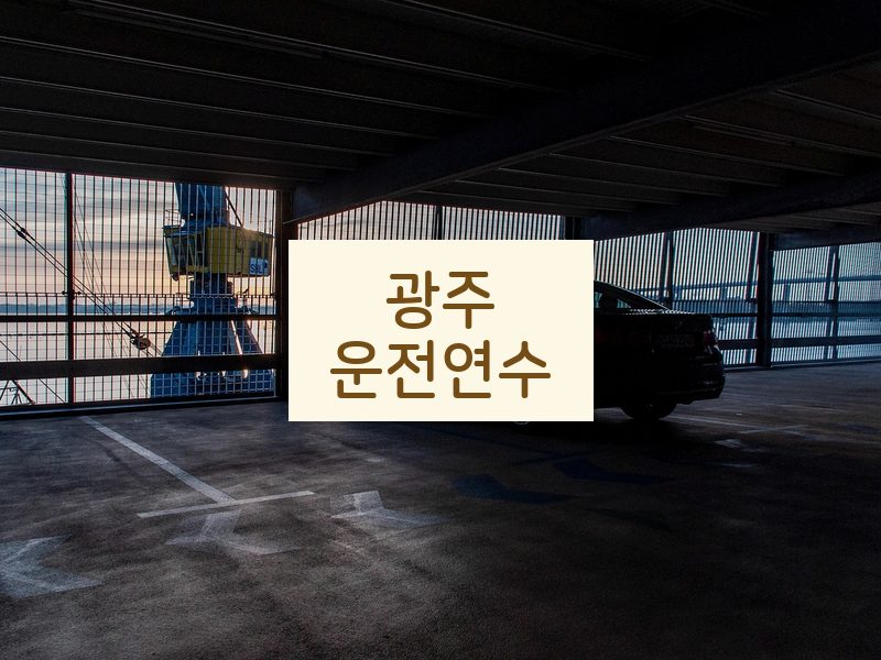 광주운전연수 후기