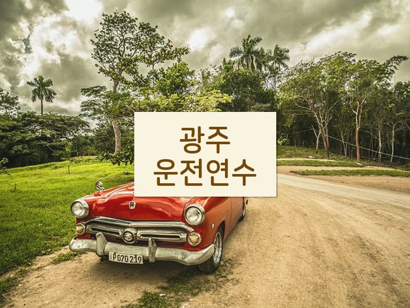 광주운전연수 후기